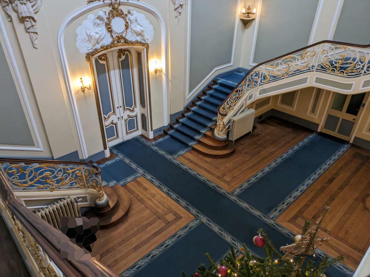 Staircase Hall from top of staircase.